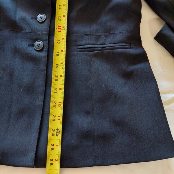 Denise Collection Black 3 Button Blazer, women's Size 10 - Picture 9 of 9